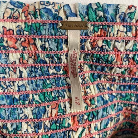 Free People Molly Jo Floral Midi Sleeveless Dress Prairie Cottage Bohemian XL - Picture 13 of 17